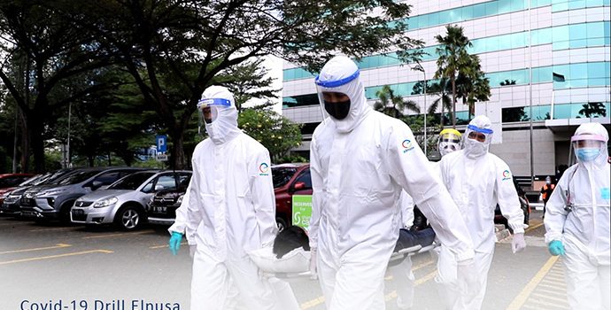 Hadapi Kemungkinan Terjadi Kasus Positif, Elnusa Gelar Simulasi