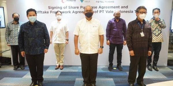 Sah, MIND ID Miliki Saham Vale Sebesar 20 Persen