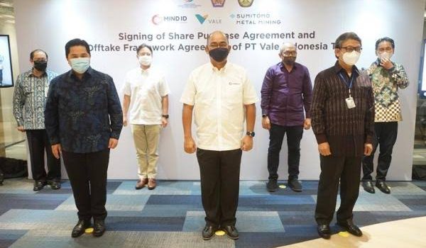 Sah, MIND ID Miliki Saham Vale Sebesar 20 Persen