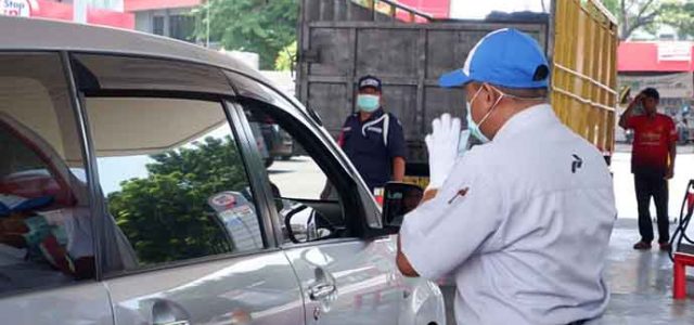 Terapkan Protokol Covid-19, Pertamina Ujicoba Transaksi Non-Tunai di Surabaya
