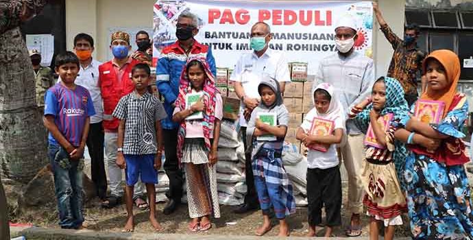 PAG Berikan Bantuan Kemanusiaan Kepada Pengungsi Rohingya Di Lhokseumawe