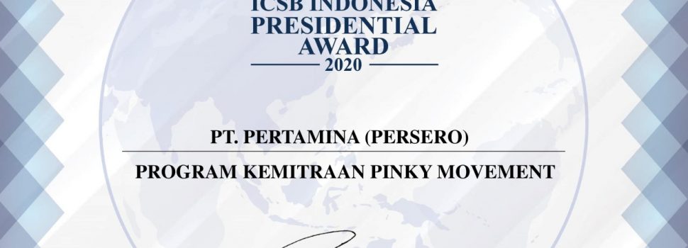Pinky Movement Pertamina Raih Penghargaan ICSB Indonesia 2020