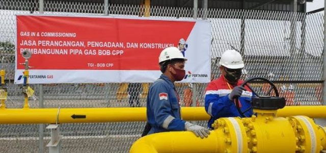 Pertagas Uji Coba Alirkan Gas Perdana ke BOB Siak Pusako