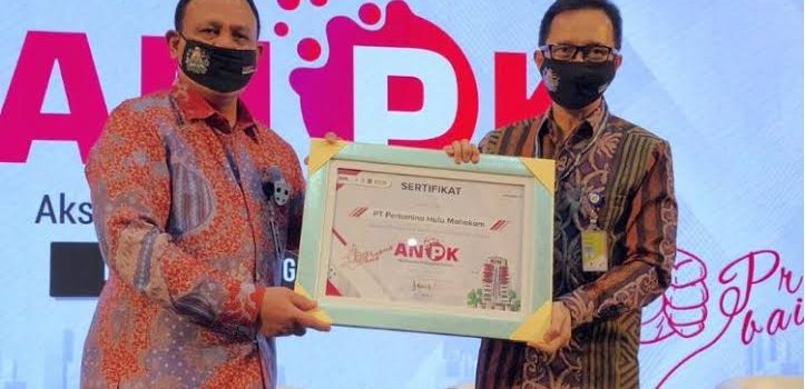 PHM Terima Penghargaan Praktik Baik Penerapan Manajemen Anti Suap dari KPK