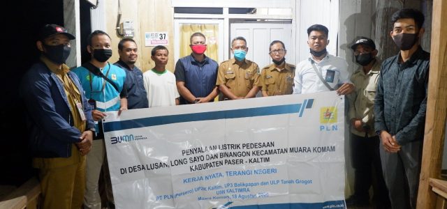 PLN Hadirkan Terang 3 Desa di Kabupaten Paser