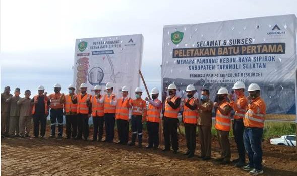 Tambang Emas Martabe Bangun Menara Pandang di Kebun Raya Sipirok