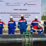Pertagas Lakukan First Welding Untuk Jaringan Pipa Blok Rokan