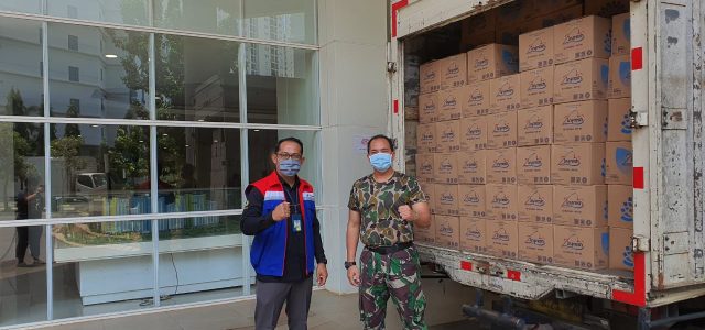 Pertamina Bantu Makan Siang Petugas di RSDC Wisma Atlet Kemayoran
