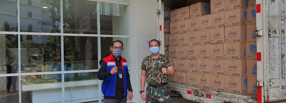 Pertamina Bantu Makan Siang Petugas di RSDC Wisma Atlet Kemayoran