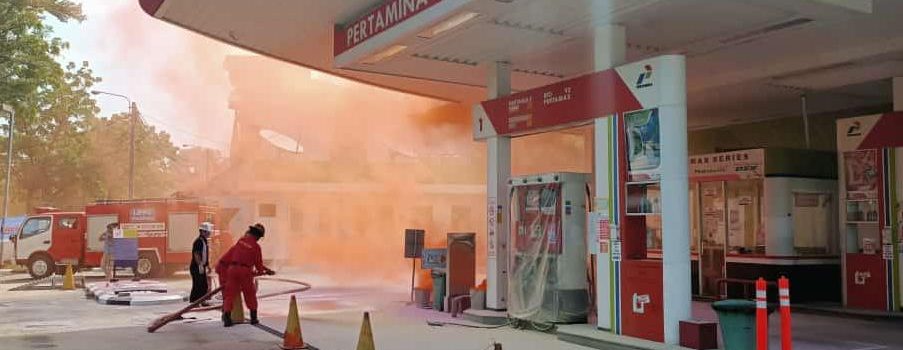 Asah Kesigapan dalam Situasi Darurat, Pertamina Simulasi Kebakaran di SPBU