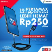 Gebrakan Promo Pertamina Beli Pertamax Pakai MyPertamina Lebih Hemat Rp 250/Liter