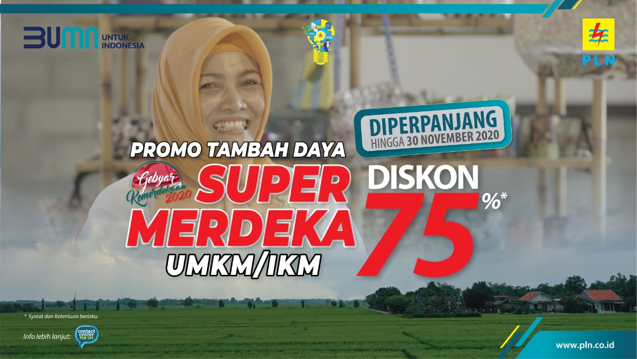 50 ribu umkm dan ikm manfaatkan diskon tambah daya listrik super merdeka