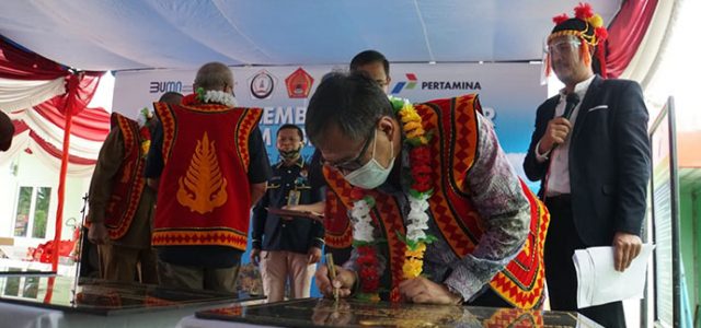 Momen Hari Pahlawan, Pertamina Resmikan Tiga Titik BBM Satu Harga Di Nias