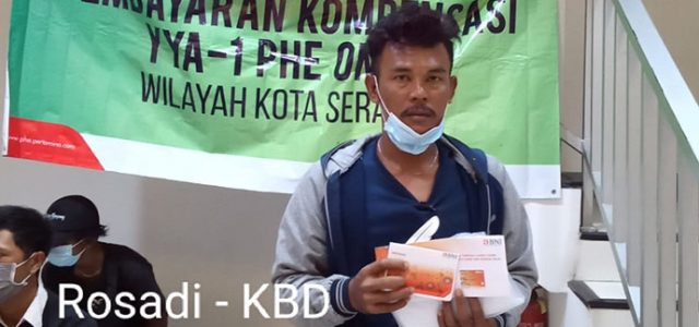 PHE ONWJ Bayarkan Kompensasi Warga Terdampak Tumpahan Minyak Di Serang