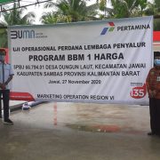 Pertamina Dirikan SPBU BBM Satu Harga di Sambas Kalbar