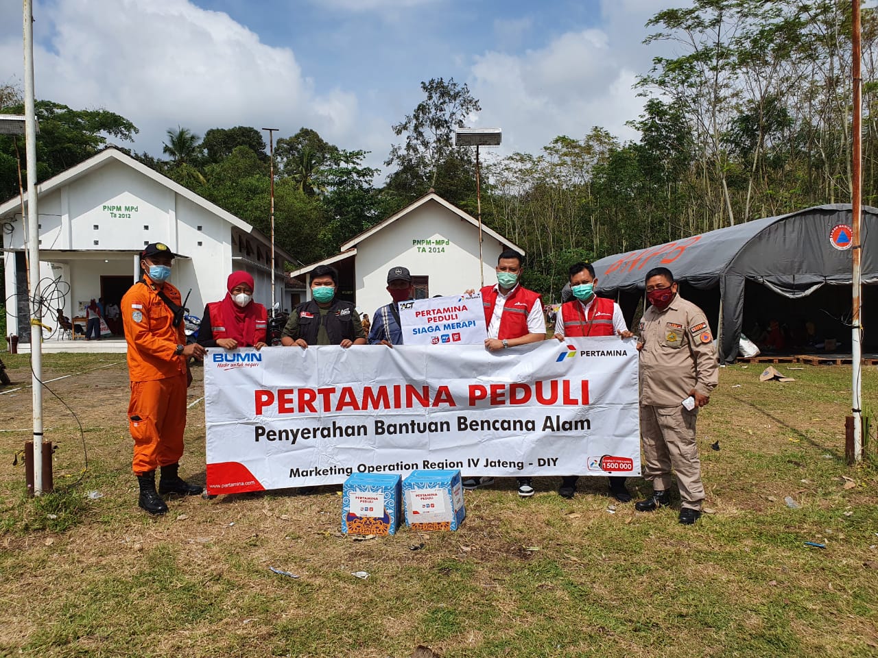 pertamina tambah bantuan untuk pengungsi merapi