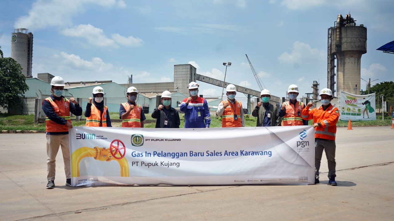 pgn salurkan gas ke pt pupuk kujang cikampek
