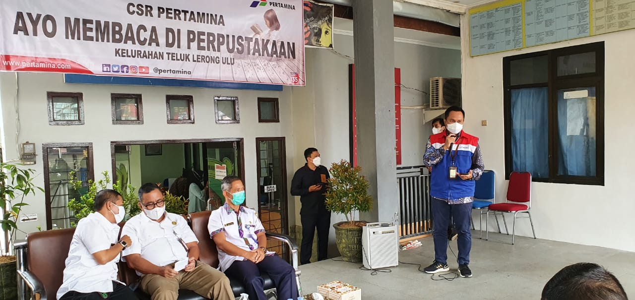 pertamina resmikan program pojok baca