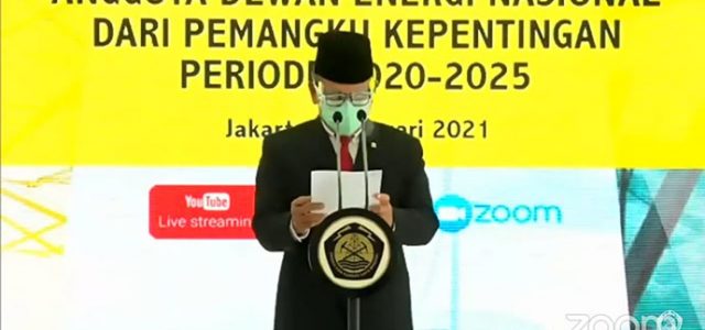 Menteri ESDM Lantik 8 Anggota Dewan Energi Nasional Periode 2020-2025