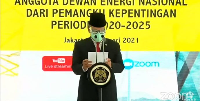 Menteri ESDM Lantik 8 Anggota Dewan Energi Nasional Periode 2020-2025