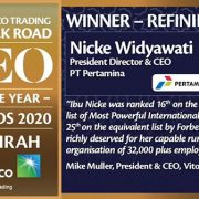 Aramco Trading Nobatkan Nicke Widyawati Jadi Top CEO 2020
