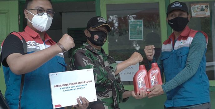 Pertamina Lubricants Salurkan Bantuan Untuk Korban Banjir Kalsel