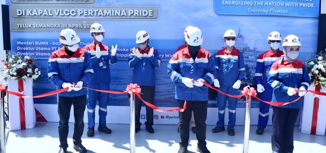 Erick Thohir Resmikan Kapal Tanker VLCC PERTAMINA PRIDE