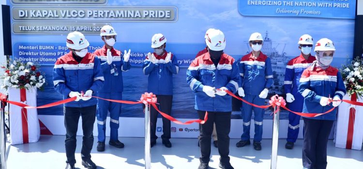 Erick Thohir Resmikan Kapal Tanker VLCC PERTAMINA PRIDE