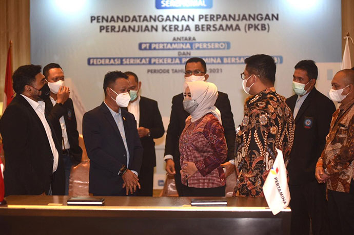 Pertamina - FSPPB Resmi Perpanjang Perjanjian Kerja Bersama