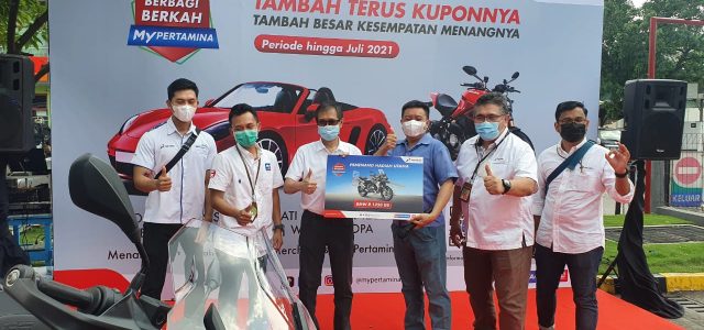Gunakan MyPertamina, Pelanggan Asal Medan Menangkan Hadiah Utama Motor