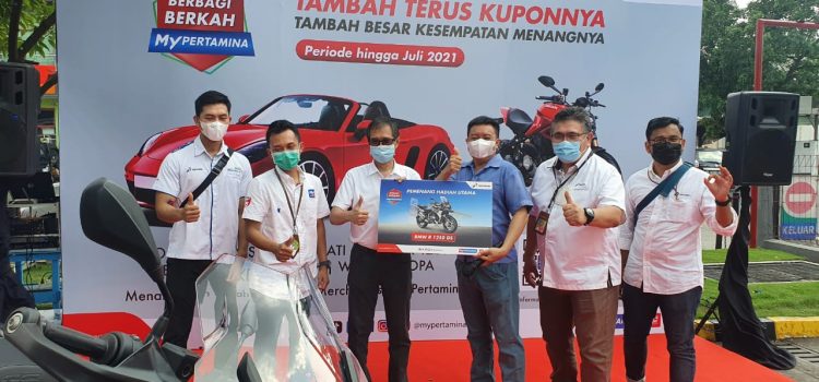 Gunakan MyPertamina, Pelanggan Asal Medan Menangkan Hadiah Utama Motor