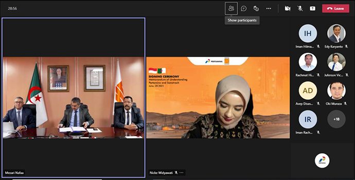 Pertamina – Sonatrach Jalin Kerja Sama Sektor Hulu Hingga Hilir