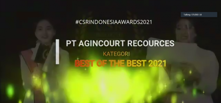 PTAR Raih Best of The Best di Ajang CSR Indonesia Awards 2021