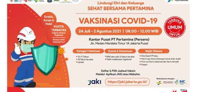 Pertamina Dukung Pemerintah Percepat Herd Immunity melalui Vaksinasi Massal