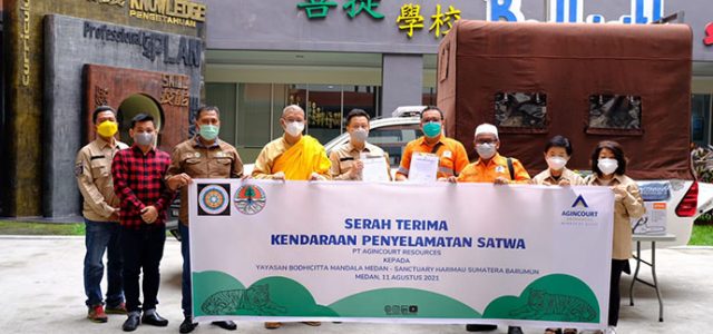 Tambang Emas Martabe Sumbang Mobil Penyelamatan Harimau Sumatra Barumun