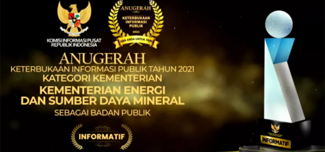 Kementerian ESDM Sabet Anugerah Keterbukaan Informasi Publik