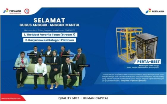 Lewat Invensi PERTA–BEST, PTK Sabet Penghargaan Forum Inovasi Nasional