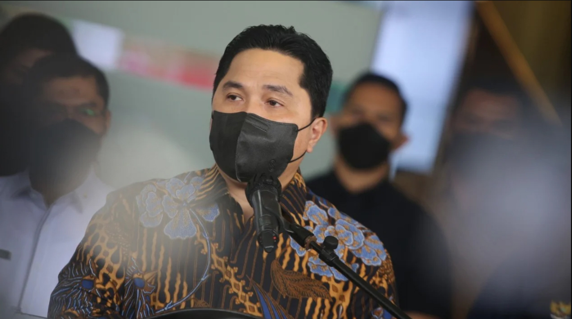 erick thohir bumn komitmen lakukan hilirisasi batu bara