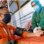 tambang emas martabe gelar vaksinasi booster tahap pertama