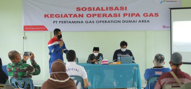 Pertagas Sosialisasi Aspek Keamanan Jalur Pipa Gas di Dumai