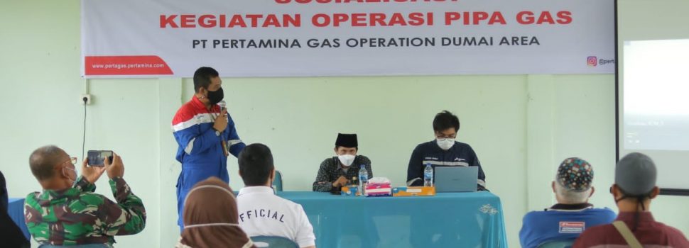 Pertagas Sosialisasi Aspek Keamanan Jalur Pipa Gas di Dumai