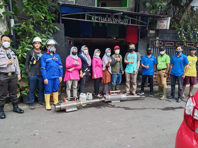 Cegah DBD, Elnusa Gelar Program CSR Dengan Fogging