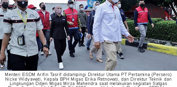 Jelang Mudik, Menteri ESDM Periksa Kesiapan Pertamina Satgas Rafi 2022