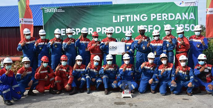 Wujud Kehandalan Kilang dan Pekerja Kompeten, PT KPI RU Sei Pakning Berhasil Produksi dan Lifting Perdana LSFO