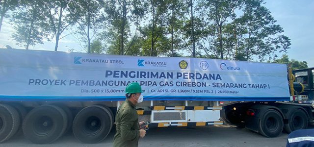 Krakatau Steel Suplai Pipa Gas Cirebon-Semarang (Cisem) Tahap I