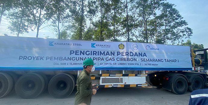 Krakatau Steel Suplai Pipa Gas Cirebon-Semarang (Cisem) Tahap I