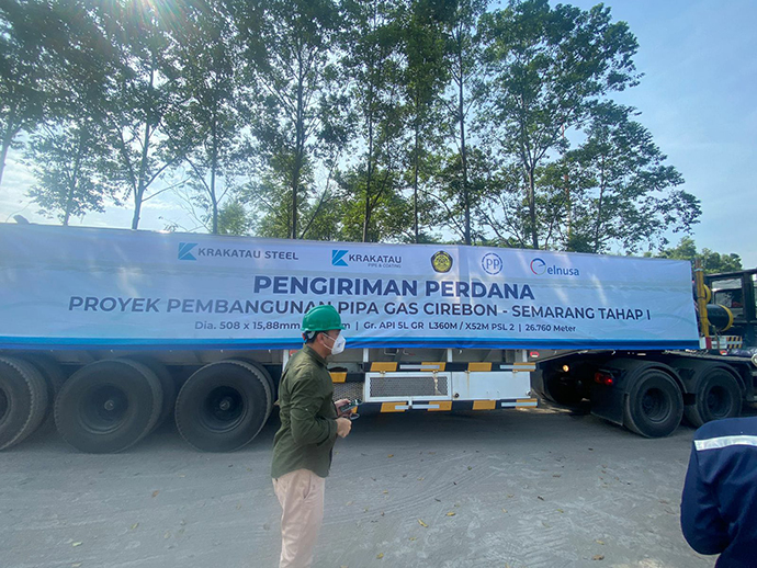 Krakatau Steel Suplai Pipa Gas Cirebon-Semarang (Cisem) Tahap I