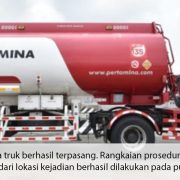 Pertamina Patra Niaga dan Kepolisian Berhasil Pindahkan Mobil Tangki dari Lokasi Kecelakaan dengan Aman