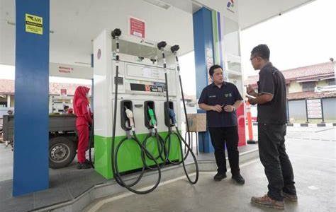 Sidak SPBU, Erick Pastikan Ketersediaan BBM Bersubsidi di Tangerang