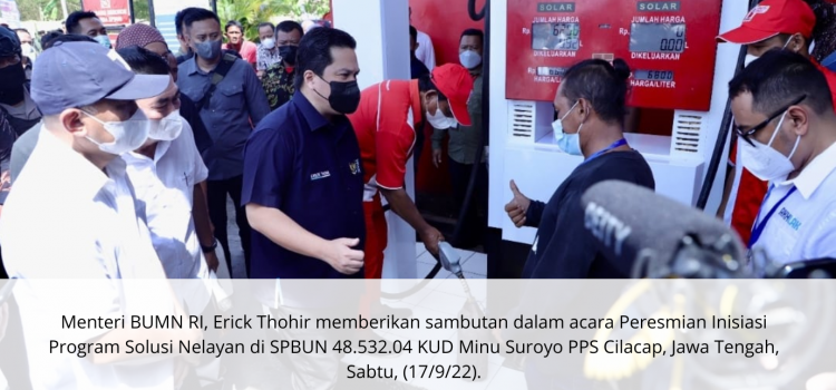 Erick Resmi Luncurkan Program Solar untuk Nelayan di Cilacap